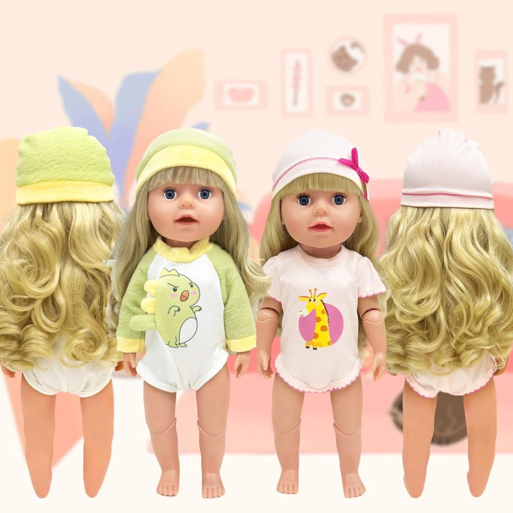 15 PCS Baby Doll Clothes and Accessories for 12 14 15 18 inch Baby Doll Cute Baby Alive 8 Set Dress Outfits Underwear Hat Headband and Bag fits 30-45cm New Born Baby Doll Birthday Present for Girls 15 PCS Baby Doll Clothes and Accessories for 12 14 15 18 inch Baby Doll Cute Baby Alive 8 Set Dress Outfits Underwear Hat Headband and Bag fits 30-45cm New Born Baby Doll Birthday Present for Girls